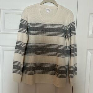 Market & Spruce Crew Neck Waffle Knit Sweater